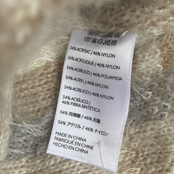 Anthropologie Ampato Twisted Infinity Cowl Scarf NWT in Cream Grey Caramel - Picture 8 of 10